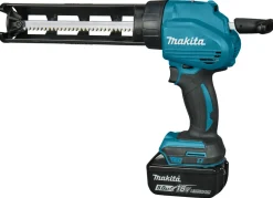 Makita DCG180RMX 18V Li-Ion Accu lijm- en kitspuit set (1x 4.0Ah accu) incl. kokerhouder- en worsthouder in koffer