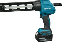 Makita DCG180RMX 18V Li-Ion Accu lijm- en kitspuit set (1x 4.0Ah accu) incl. kokerhouder- en worsthouder in koffer