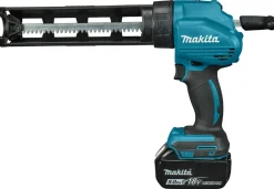 Makita DCG180RTEX 18V Li-Ion Accu lijm- en kitspuit set (2x 5.0Ah accu) incl. kokerhouder- en worsthouder in koffer