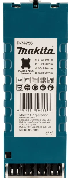 Makita D-74756 4-delige SDS-plus TCT betonborenset