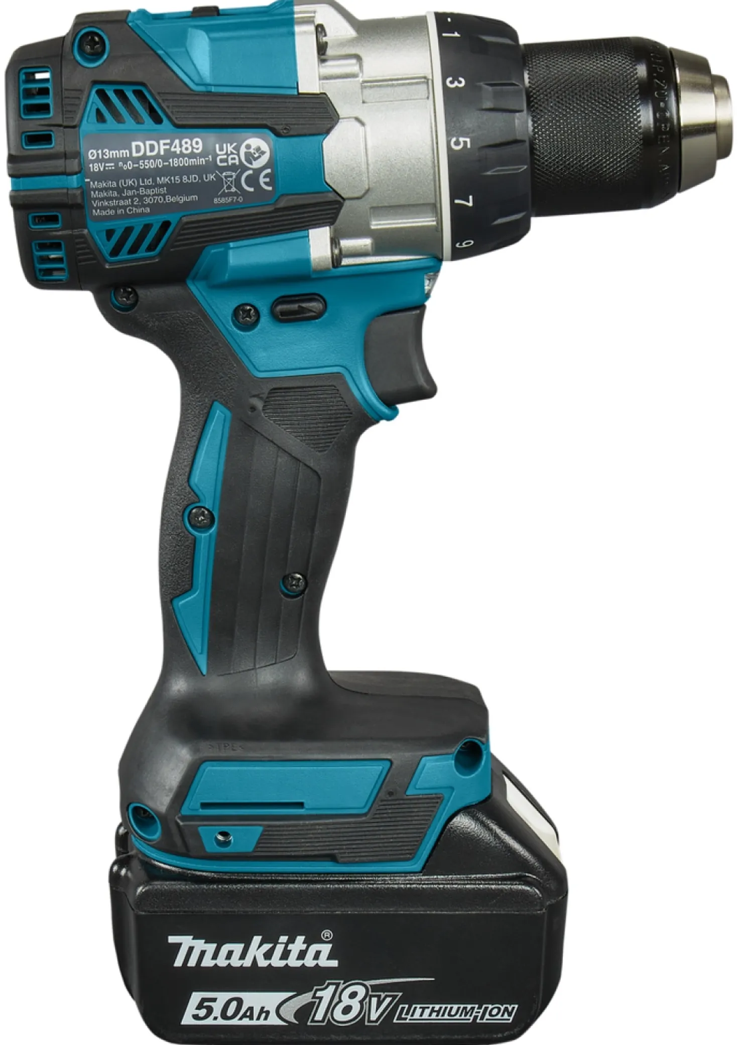 Makita DDF489RTJ 18V L-ion accu boor-/schroefmachine set (2x 5.0Ah) in Mbox - 73Nm