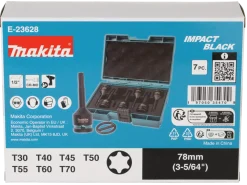 Makita 7-delige Torx Slagschroefbitset Impact Black 1/2