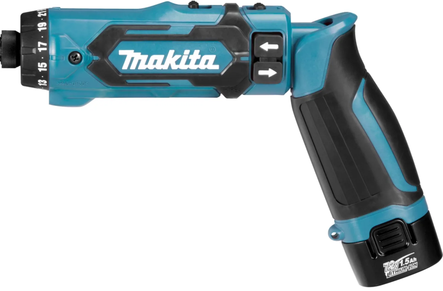 Makita DF012DSE 7,2V Li-Ion accu boor-schroefmachine set (2x 1,5Ah accu) in koffer