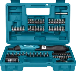 Makita DF001DW 3,6V Li-Ion accu schroef-/boormachine (1,5Ah accu) incl. 81 delige bitset - 4Nm