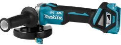 Makita DGA514RTJU 18V Li-Ion Accu AWS haakse slijper set (2x 5.0Ah accu) in Mbox - 125mm - koolborstelloos