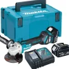 Makita DGA513RTJ 18V Li-Ion accu haakse slijper set (2x 5.0Ah accu) in Mbox - 125mm - koolborstelloos
