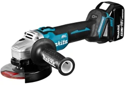 Makita DGA504RTJ 18V Li-Ion Accu haakse slijper set (2x 5.0Ah accu) in Mbox - 125mm - koolborstelloos