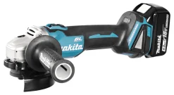 Makita DGA506RTJ 18V Li-Ion Accu haakse slijper set (2x 5.0Ah accu) in Mbox - 125mm - koolborstelloos - softstart