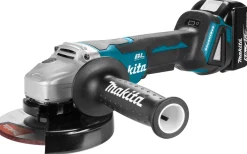 Makita DGA505RTJ 18V Li-Ion Accu haakse slijper set (2x 5.0Ah accu) in Mbox - 125mm - koolborstelloos - softstart