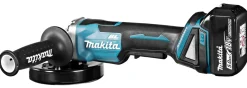 Makita DGA505RTJ 18V Li-Ion Accu haakse slijper set (2x 5.0Ah accu) in Mbox - 125mm - koolborstelloos - softstart
