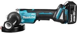 Makita DGA505RTJ 18V Li-Ion Accu haakse slijper set (2x 5.0Ah accu) in Mbox - 125mm - koolborstelloos - softstart