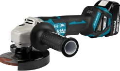 Makita DGA517RTJ 18V Li-Ion Accu haakse slijper incl. ADT set (2x 5.0Ah accu) in Mbox - 125mm - koolborstelloos