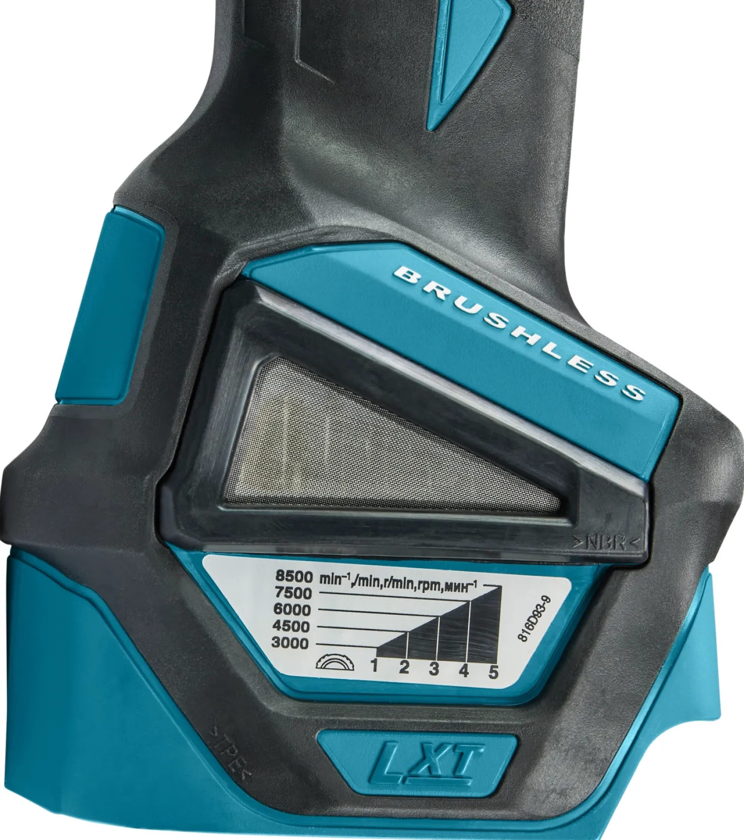 Makita DGA511RTJ 18V Li-Ion Accu haakse slijper set (2x 5.0Ah accu) in Mbox - 125mm - koolborstelloos
