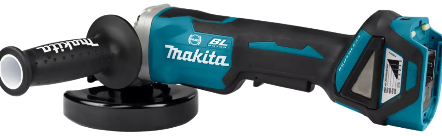 Makita DGA518ZJU 18V Li-Ion Accu AWS haakse slijper body in Mbox - 125mm - koolborstelloos