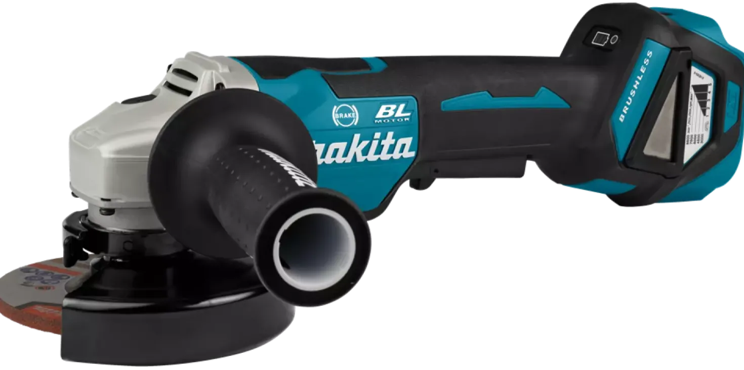 Makita DGA518ZJU 18V Li-Ion Accu AWS haakse slijper body in Mbox - 125mm - koolborstelloos