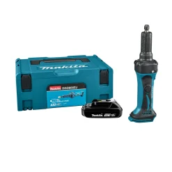 Makita DGD800Y1J 18V Li-Ion accu rechte slijper body + (1x 1.5Ah accu) in Mbox - 6mm