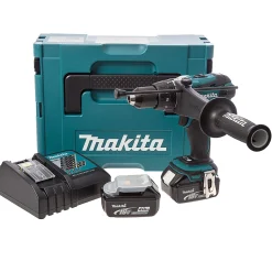Makita DHP458RMJ 18V Li-Ion accu klopboor- /schroefmachine set (2x 4.0Ah accu) in Mbox