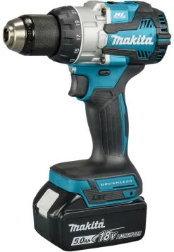 Makita DHP489RTJ LXT 18 V Li-ion accu klopboor- /schroefmachine set (2x 5,0Ah) in Mbox