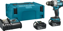 Makita DHP489RTJ LXT 18 V Li-ion accu klopboor- /schroefmachine set (2x 5,0Ah) in Mbox