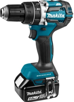 Makita DHP484RTJ 18V Li-Ion accu klopboor- /schroefmachine set (2x 5.0Ah accu) in Mbox - koolborstelloos