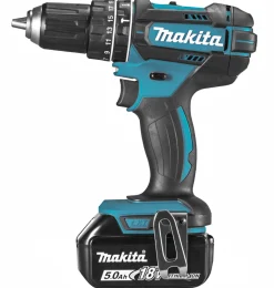 Makita DHP482RTJ 18V Li-Ion accu klopboor- /schroefmachine set (2x 5.0Ah accu) in Mbox