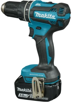 Makita DHP485SFE 18V Li-Ion accu klopboor- /schroefmachine set (2x 3.0Ah accu) in koffer - koolborstelloos