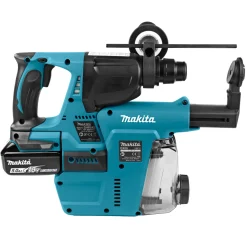 Makita DHR242RTJW 18V Li-Ion SDS-Plus accu combihamer incl. stofafzuiging set (2x 5,0Ah) in Mbox - 24mm - koolborstelloos