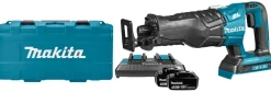 Makita DJR360PT2 36V (2x18V) Li-Ion accu reciprozaag set (2x 5.0Ah accu) in koffer - snelwissel - variabel - koolborstelloos