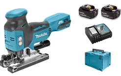 Makita DJV181RT1J 18V Li-Ion Accu decoupeerzaag set (2x 5.0Ah accu) in Mbox - T-greep - variabel - koolborstelloos
