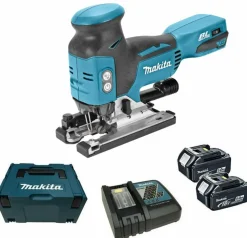 Makita DJV181RTJ 18V Li-Ion Accu decoupeerzaag set (2x 5.0Ah accu) in Mbox - T-greep - variabel - koolborstelloos