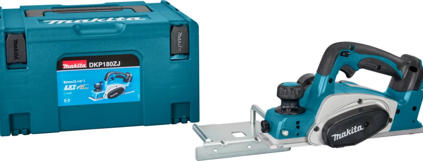 Makita DKP180ZJ 18V Li-Ion Accu schaafmachine body in Mbox - 82mm - 2mm
