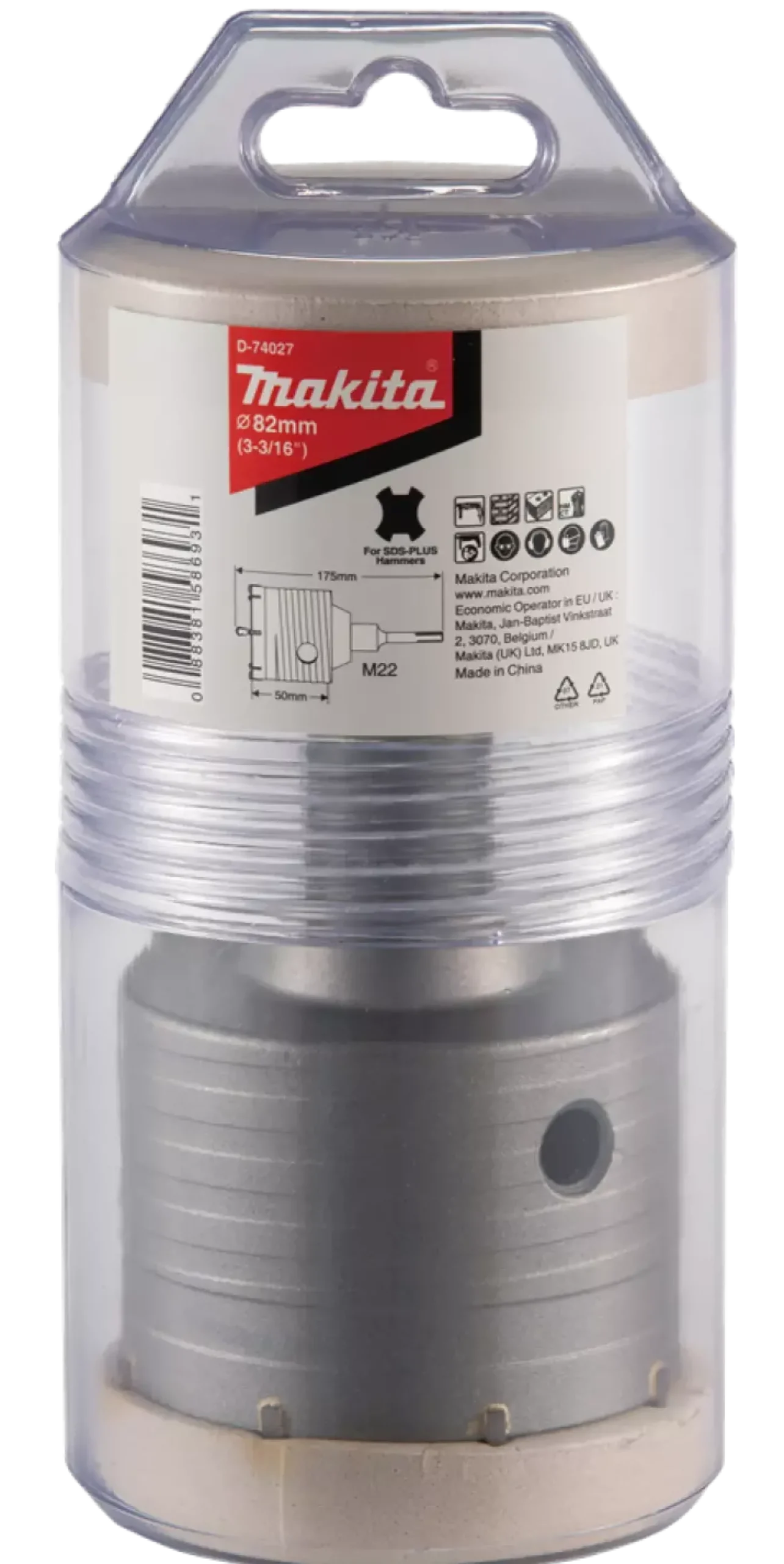 Makita D-74027 Kroonboorhouderset - 82mm