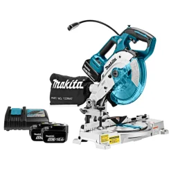 Makita DLS600RTE 18V Li-Ion accu afkort- en verstekzaag set (2x 5.0Ah accu) - 165 x 20mm - koolborstelloos