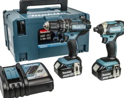 Makita DLX2131JX 18V Li-Ion accu klopboor- /schroefmachine (DHP482) & slagschroevendraaier (DTD152) combiset (2x 3.0Ah accu) in Mbox