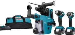 Makita DLX3106TW1 3-delige combiset (2x 5.0Ah accu) in tas