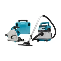 Makita DLX2377UX1 2x18V Li-Ion accu combiset voor (inval)zagen en stofzuigen incl. Mbox - koolborstelloos