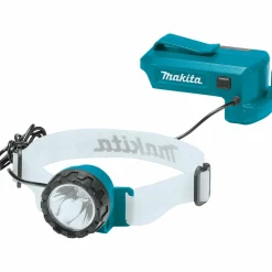 Makita DML800 14,4/18V Li-Ion accu LED hoofdlamp body - oplaadbaar - 2000Lm - IP54