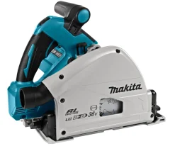 Makita DSP600ZJ2 36V (2x18V) Li-Ion accu Invalcirkelzaag body in Mbox incl. geleiderail - 165mm