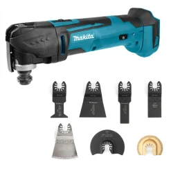 Makita DTM51Z 18V Li-Ion Accu multitool body incl. 7-delige multitool zaagbladen set