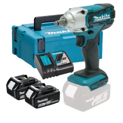 Makita DTW190RTJ 18V Li-Ion Accu slagmoersleutel set (2x 5.0Ah accu) in Mbox - 190Nm - 1/2" - koolborstelloos