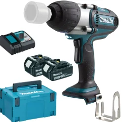 Makita DTW450RTJ 18V Li-Ion Accu slagmoersleutel set (2x 5.0Ah accu) in Mbox - 440Nm - 1/2"