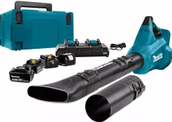 Makita DUB362PT4J 2x18V Li-Ion accu bladblazer set (4x 5,0Ah) - koolborstelloos