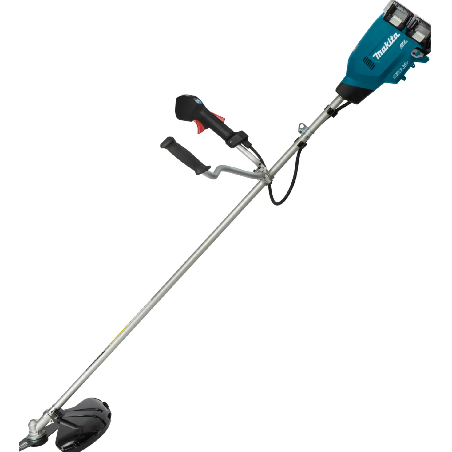 Makita DUR369APT2 36V (2x18V) Li-Ion accu grastrimmer / bosmaaier set (2x 5.0Ah accu) - U-greep - koolborstelloos