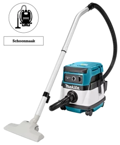 Makita DVC860LZ 36V (2 x 18V) Li-Ion accu hybride stofzuiger body - 1050W - L-klasse - 8L - netstroom & accu
