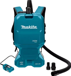 Makita DVC665ZU 2x18V Li-Ion rugstofzuiger body incl. accessoires - 6L - Koolborstelloos
