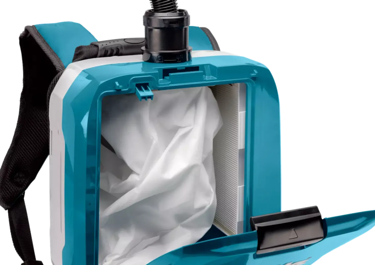 Makita DVC665ZU 2x18V Li-Ion rugstofzuiger body incl. accessoires - 6L - Koolborstelloos