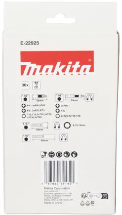Makita E-22925 36-delige Schroefbitset
