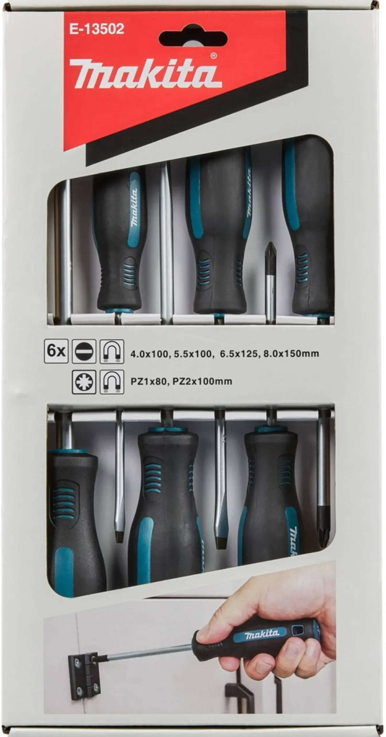 Makita E-13502 6-delige Schroevendraaierset - PZ/SL