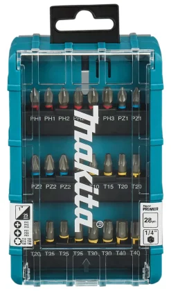 Makita E-25068 28-delige Slagschroefbitset - Impact Premier