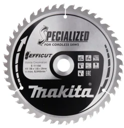 Makita E-11184 Efficut afkortzaagblad voor Hout - 190 x 20 x 45T